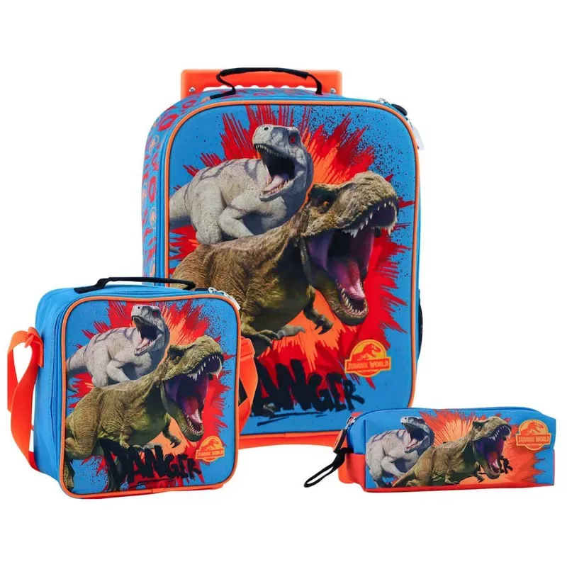 Scool Kombat Maleta Lonchera Cartuchera Jurassic Explorers7