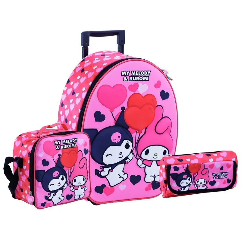 Set Scool Ranger Maleta Lonchera Cartuchera Hello kitty & Friends5