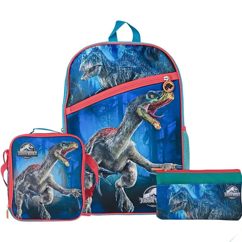 Set Scool Ranger Mochila Lonchera Cartuchera Jurassic Deluxe3
