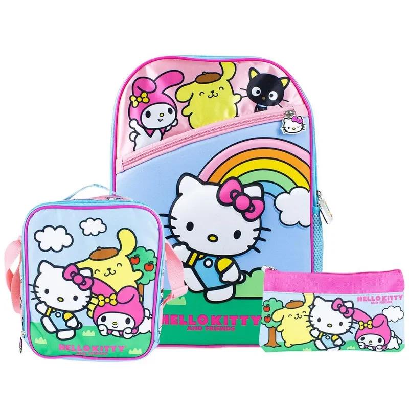 Scool Ranger Mochila Lonchera Cartuchera Hello Kitty Friend5