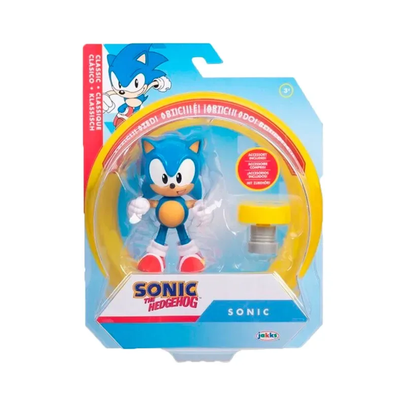 Sonic The Hedgehog Wave 10 Figura de Sonic Clasico + Accesorio6