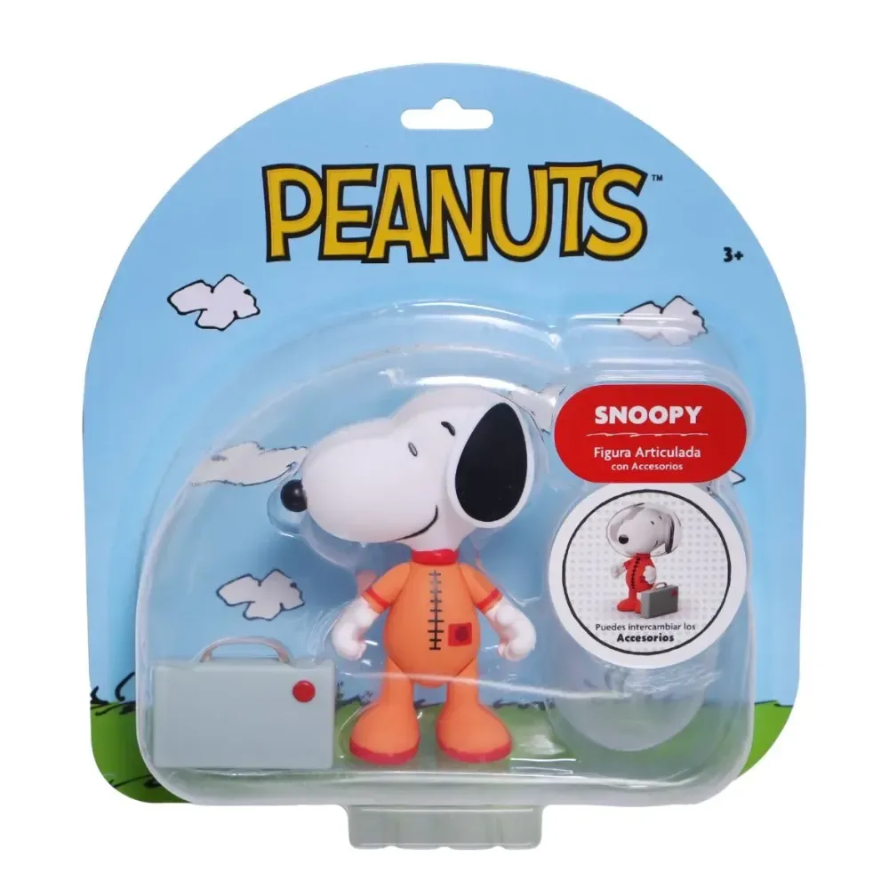 Figura Snoopy Astronauta Articulable 10cm3