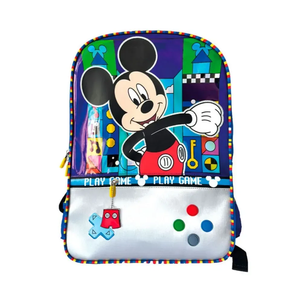 Mochila Escolar Infantil Mickey Gamer3