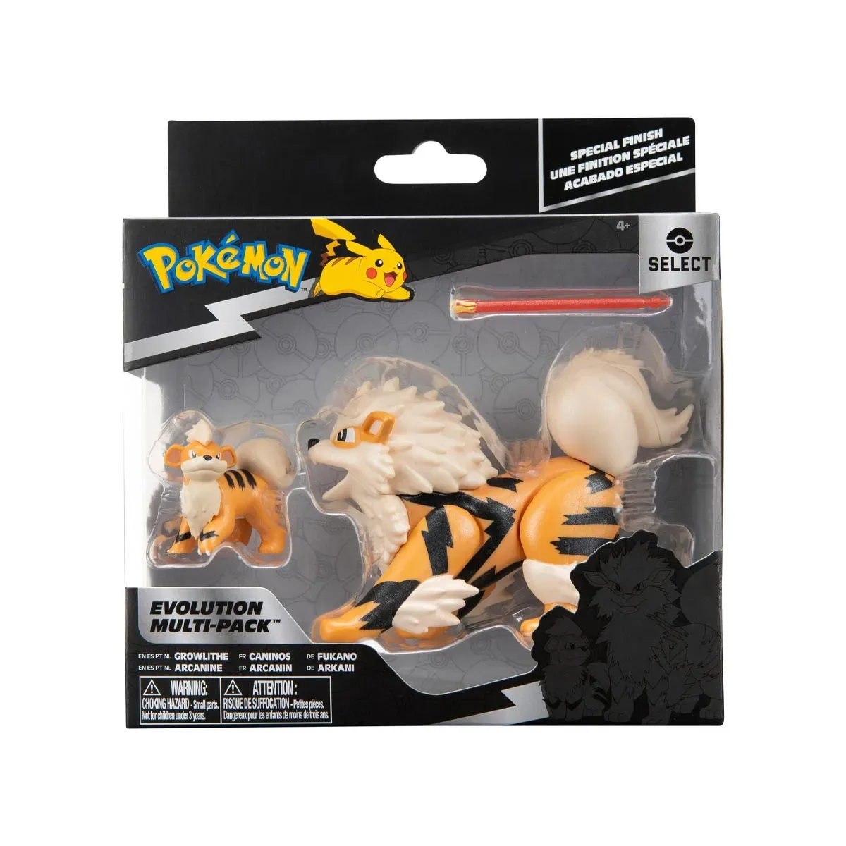 Multipack Evolucion de Growlithe y Arcanine Pokemon1