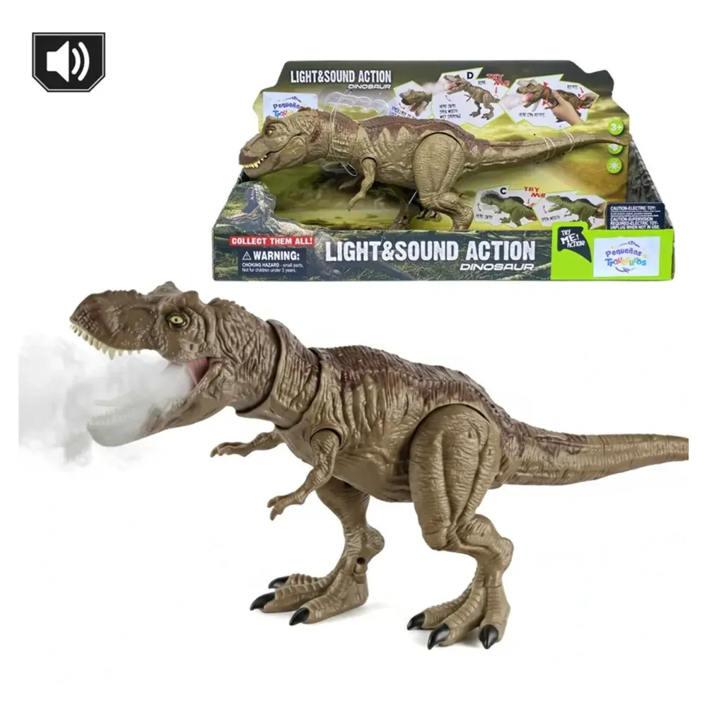 Dinosaurio Con Luces, Sonido Y Efectos De Humo1