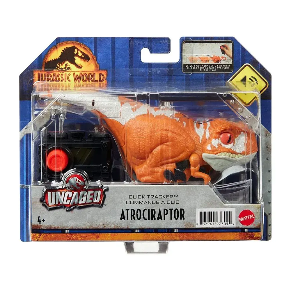 Jurassic World Dominion Clicker Tracker Atrociraptor Naranja1