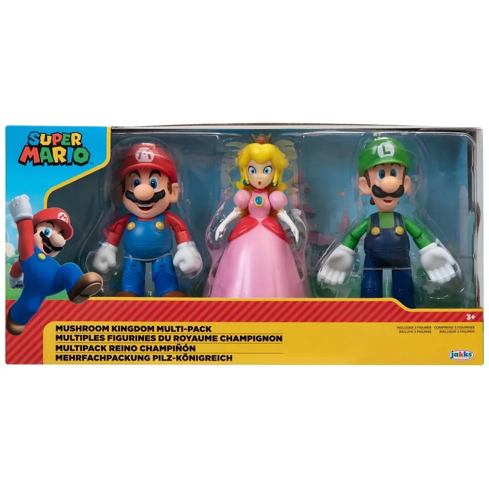 Super Mario Multipack Reino Champiñon Mario Peach y Luigi5