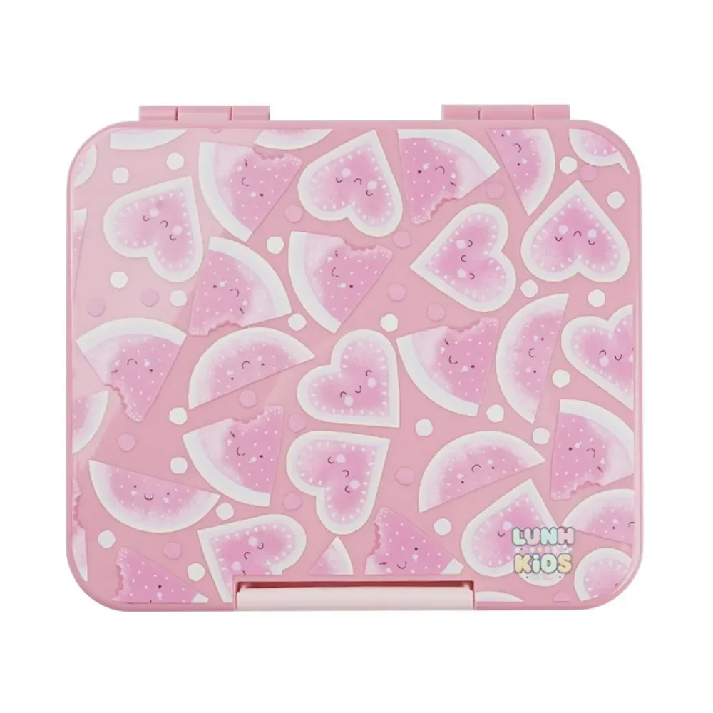 Lonchera Tipo Bento Rosado con 4 Divisiones – Escolar Libre BPA1