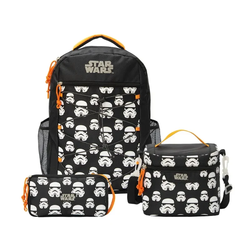Set Mochila Lonchera Cartuchera escolar Star Wars Colección C1