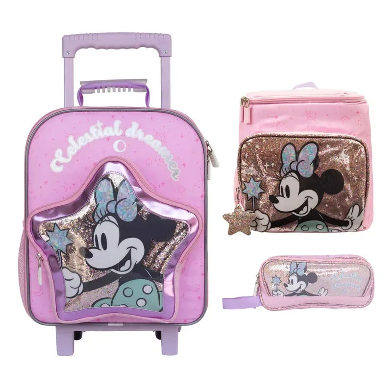 Set de Mini-Maleta Lonchera Cartuchera Minnie Colección F1