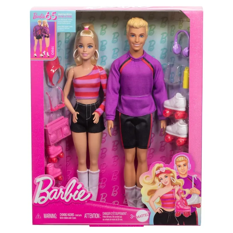 Barbie y Ken en Patinetas Fashionistas 65 Aniversario1
