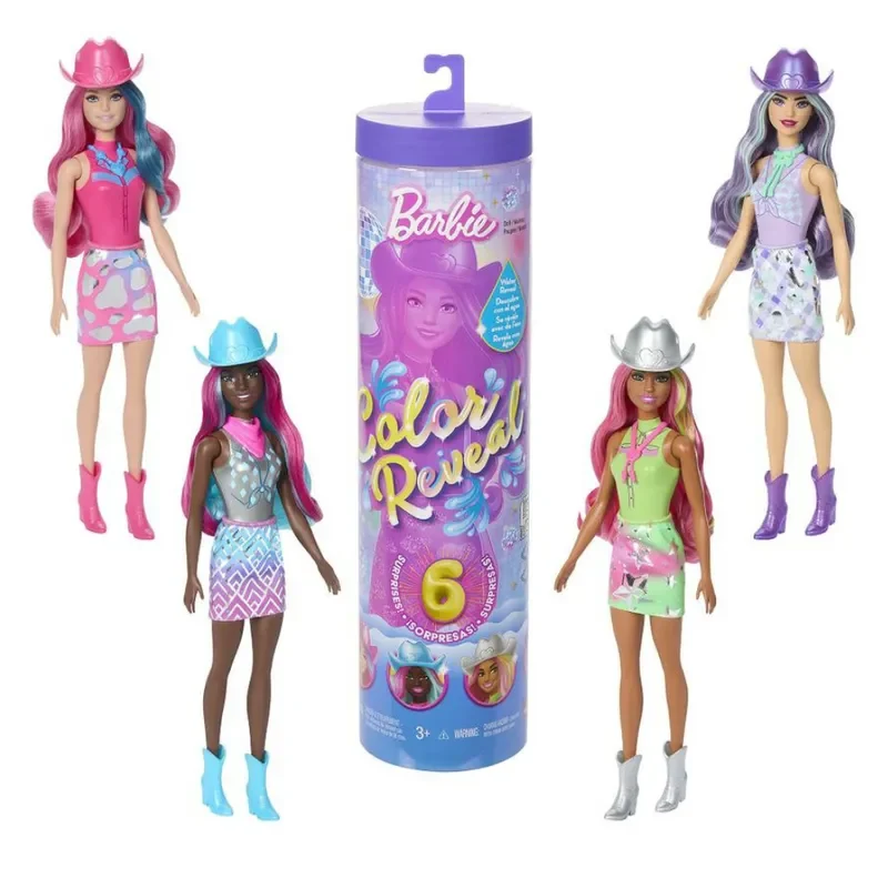 Barbie Color Reveal Muñeca Moda Disco Sorpresa1