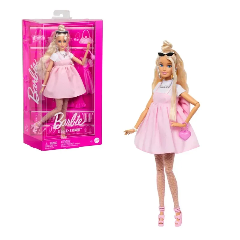 Muñeca Barbie Deluxe Vestido Rosa1