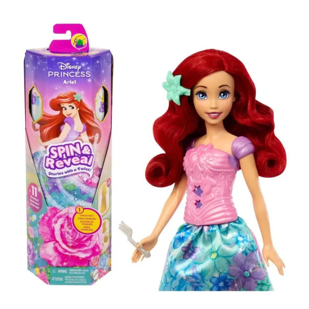 Muñeca Disney Princesa Ariel Spin Reveal1