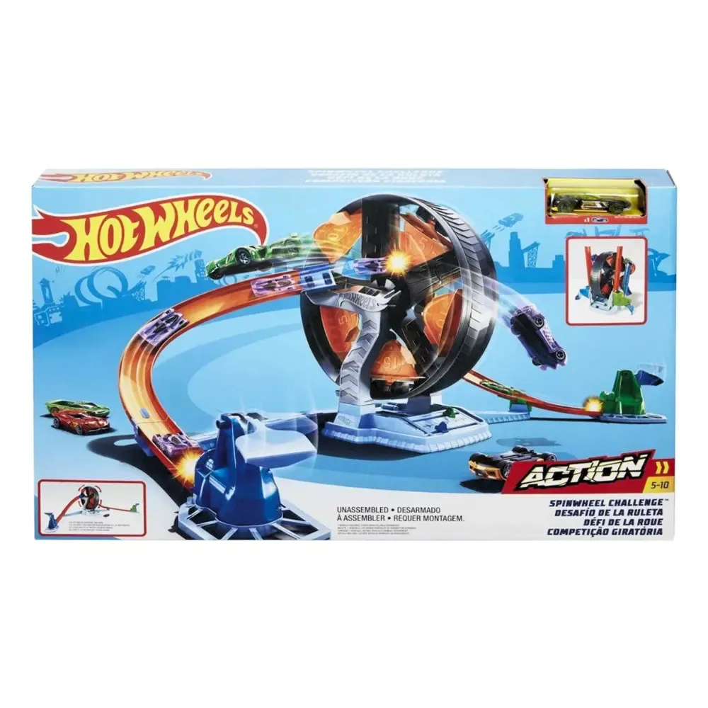 Hot Wheels Pista Desafio De La Ruleta Action 5-10 Mattel1