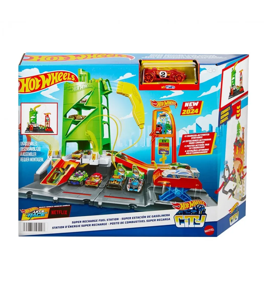 Hot Wheels City Super Estación de Gasolina1