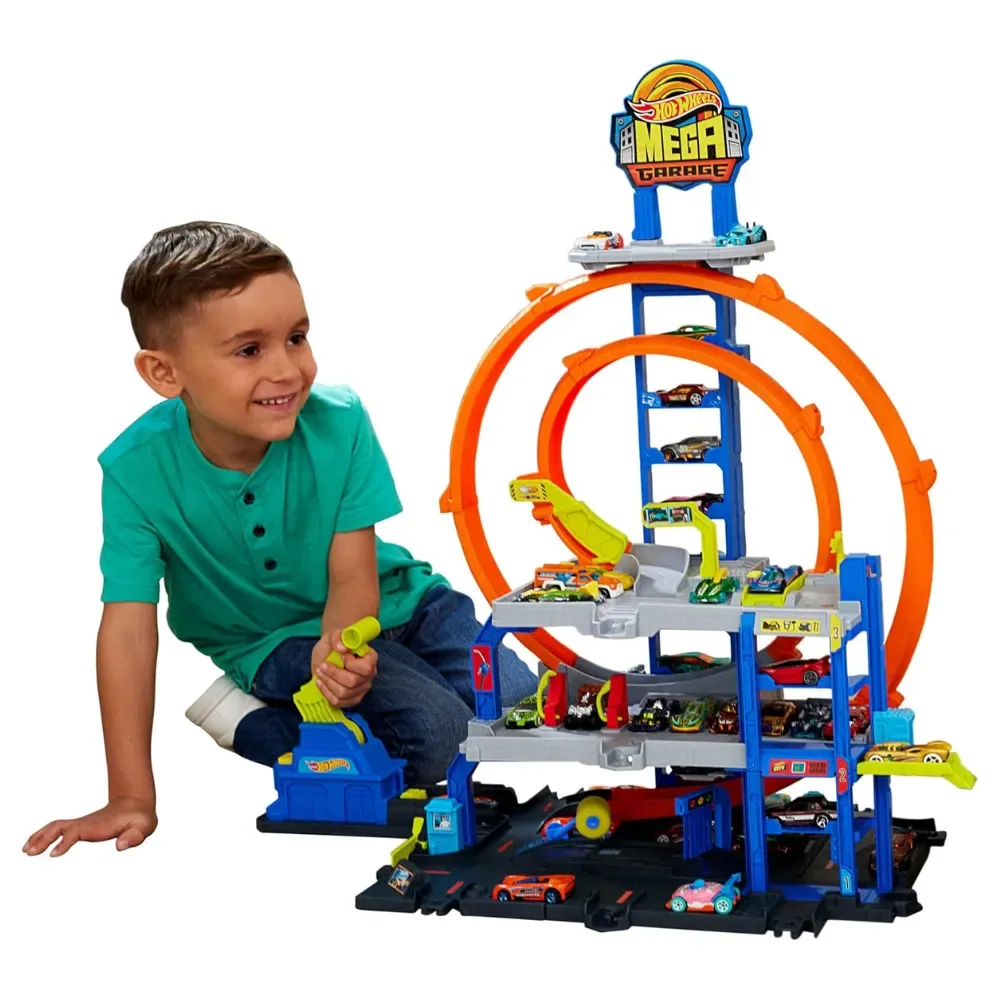 Hot Wheels Pista City Mega Garage con Megalooping1