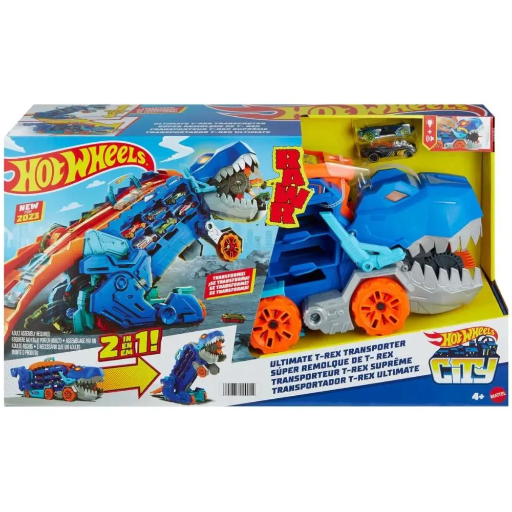 Hot Wheels City Súper Remolque De T-Rex1