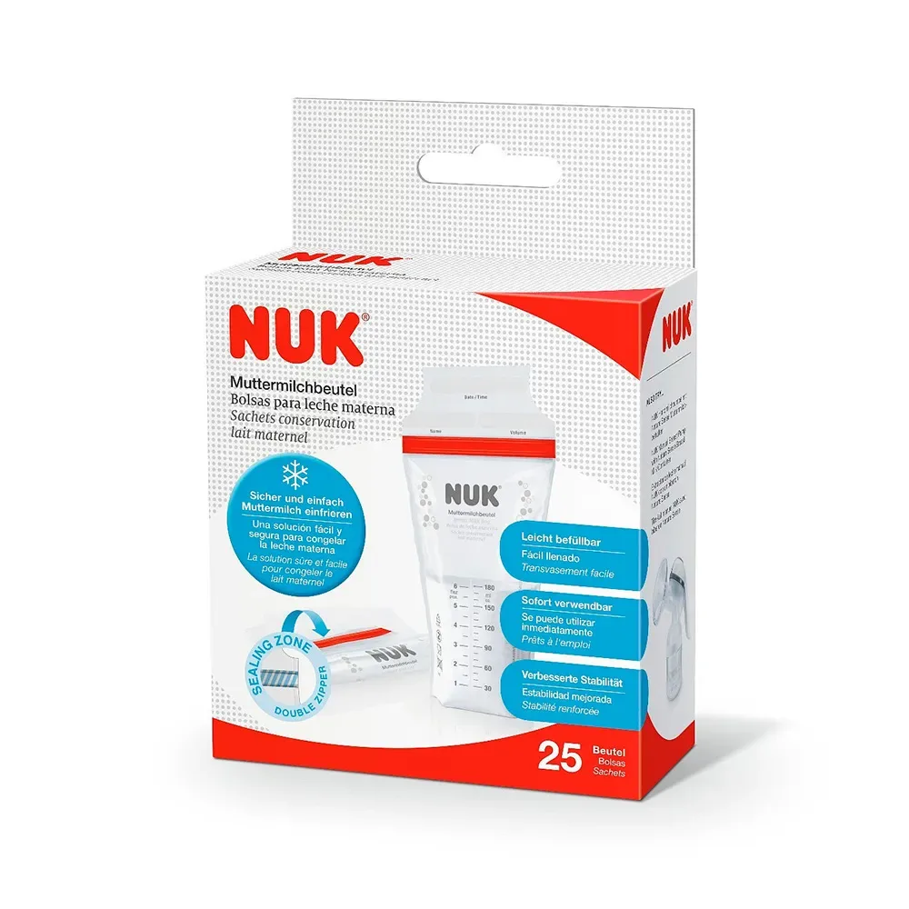 Bolsa Para Leche Materna Caja De 25und Nuk2