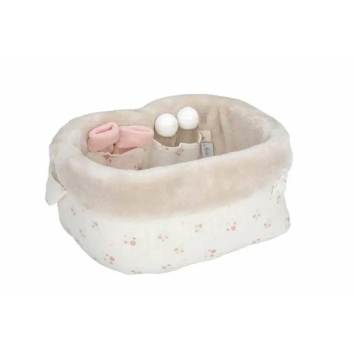 Canastilla Elegance Beige para Muñeca con accesorios2