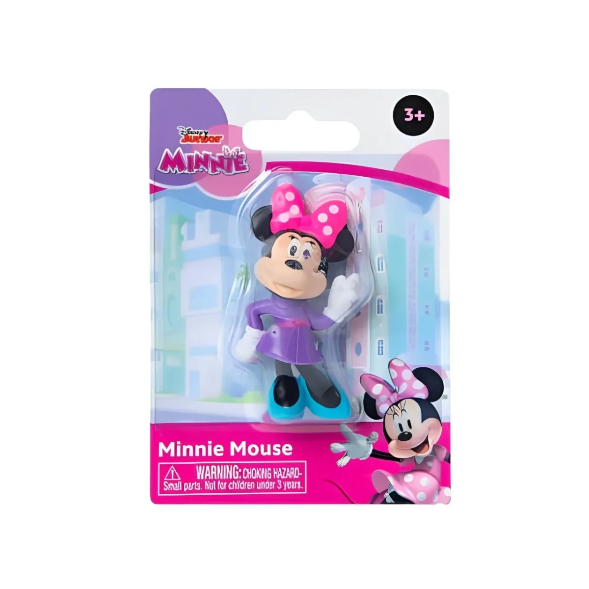 Disney Junior Mini Figura Minnie Mouse Vestido Morado2