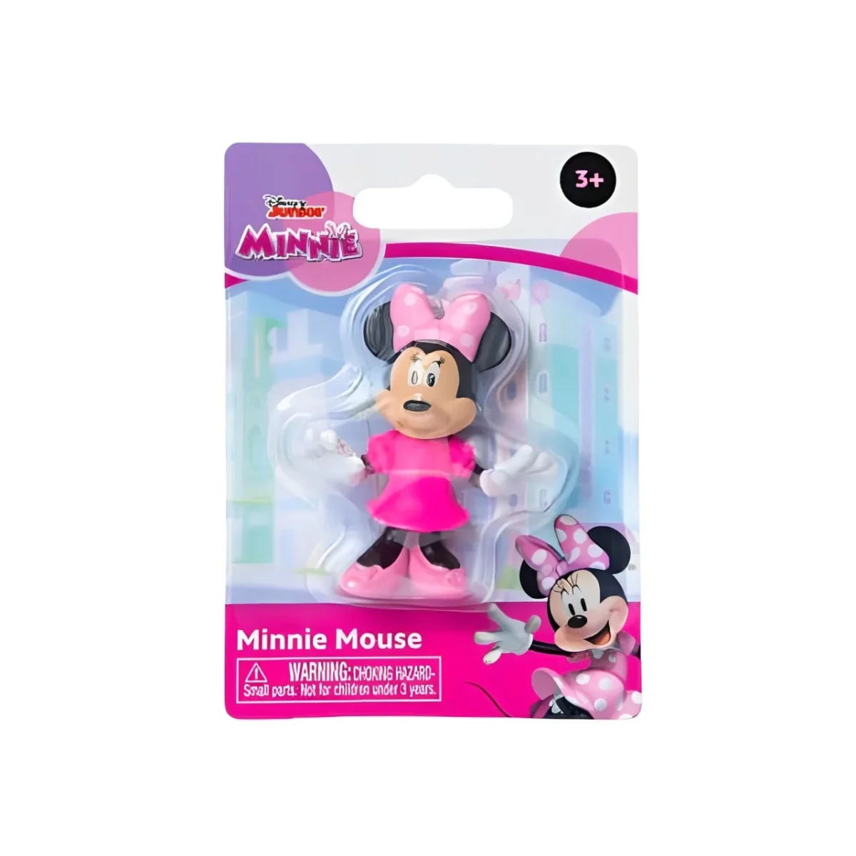 Disney Junior Mini Figura Minnie Mouse Vestido Rosado2
