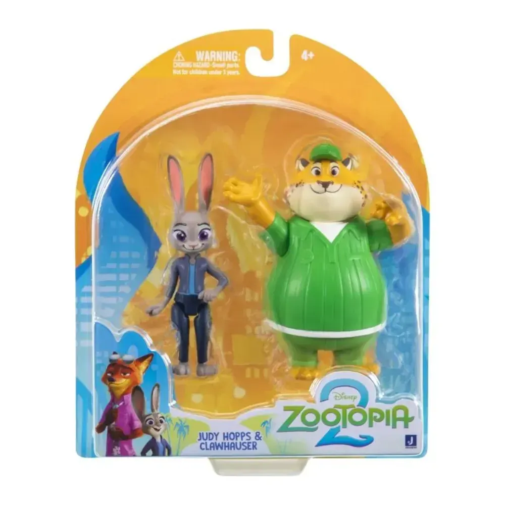 Pack X2 Figuras Zootopia 2 Judy Y Clawhauser 7Cm1