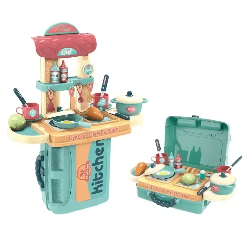 Set De Cocina de Juguete Maletin Portatil 3 en 11