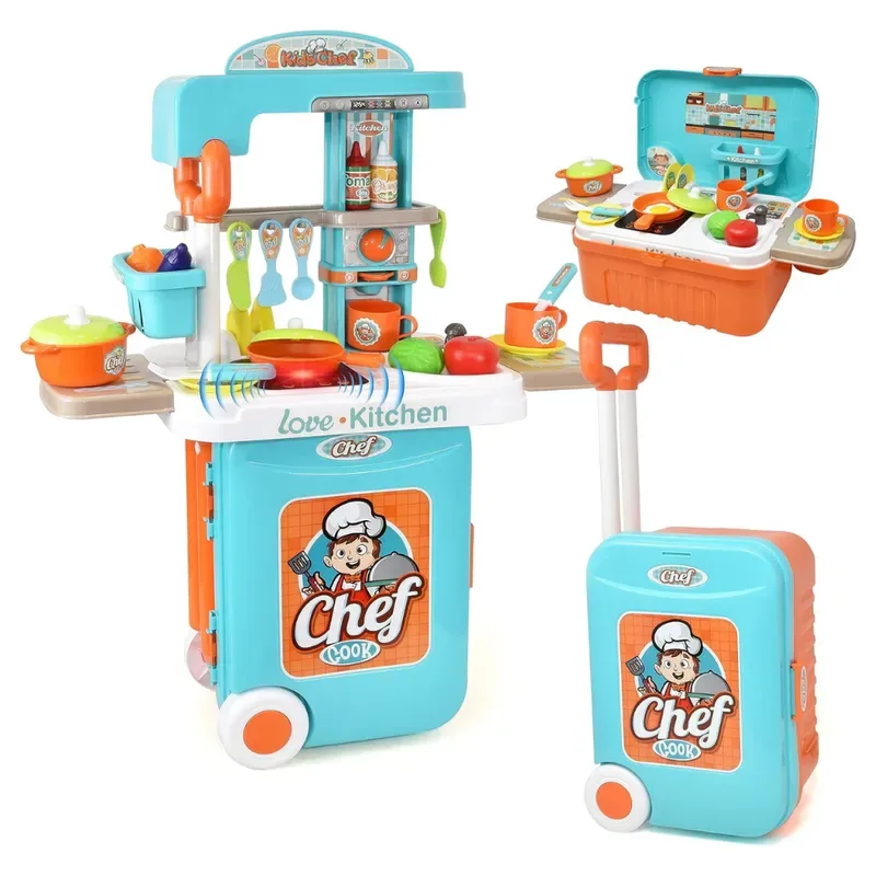 Set de Cocina de Juguete con Luz y Sonido 3 en 11