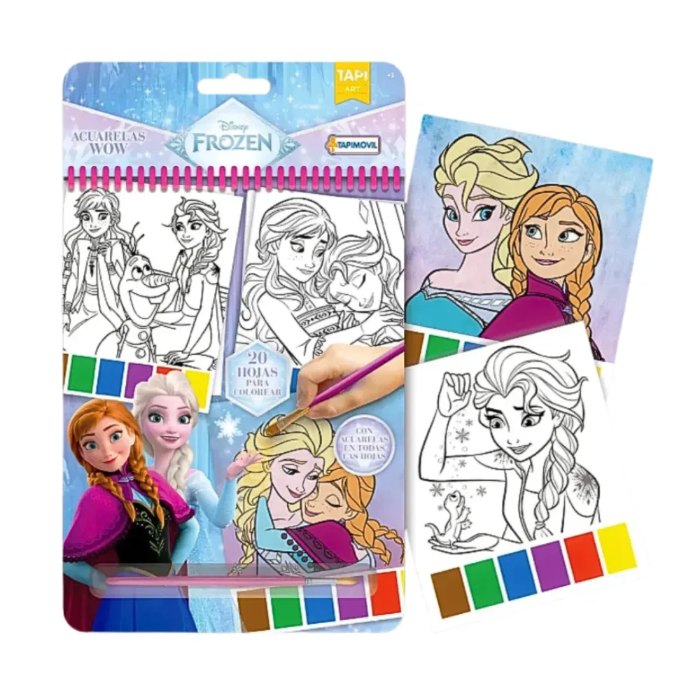 Set De Arte Acuarelas Magicas Wow Frozen4