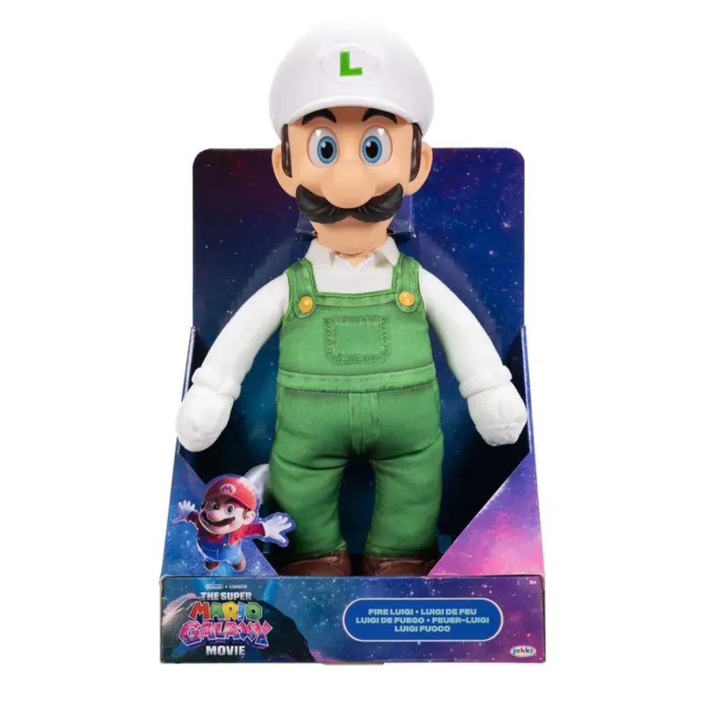 Super Mario Galaxy Pelicula Peluche Luigi Con Cabeza Plastica 37 cm Nintendo4