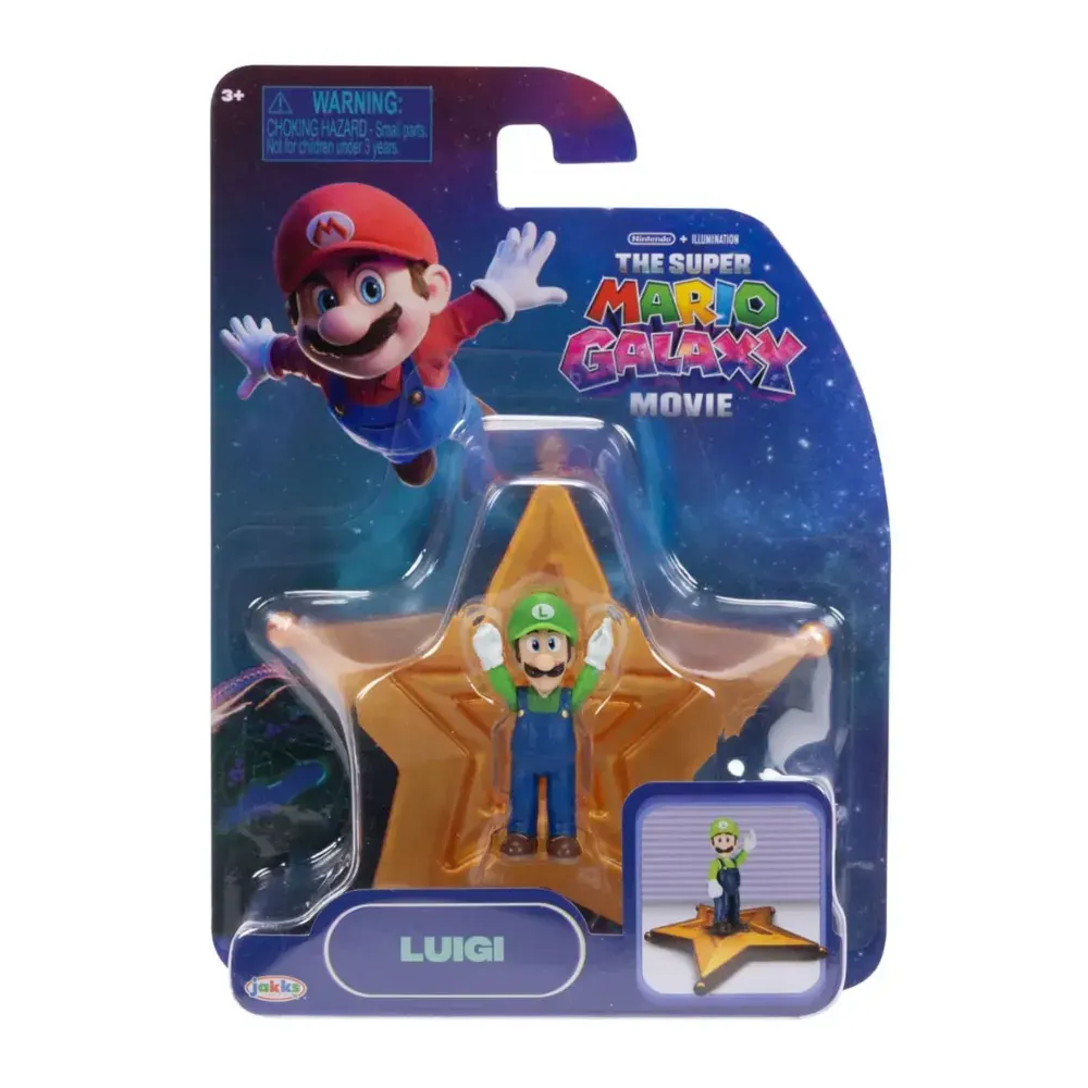 Super Mario Galaxy Minifigura Luigi 4cm Nintendo4
