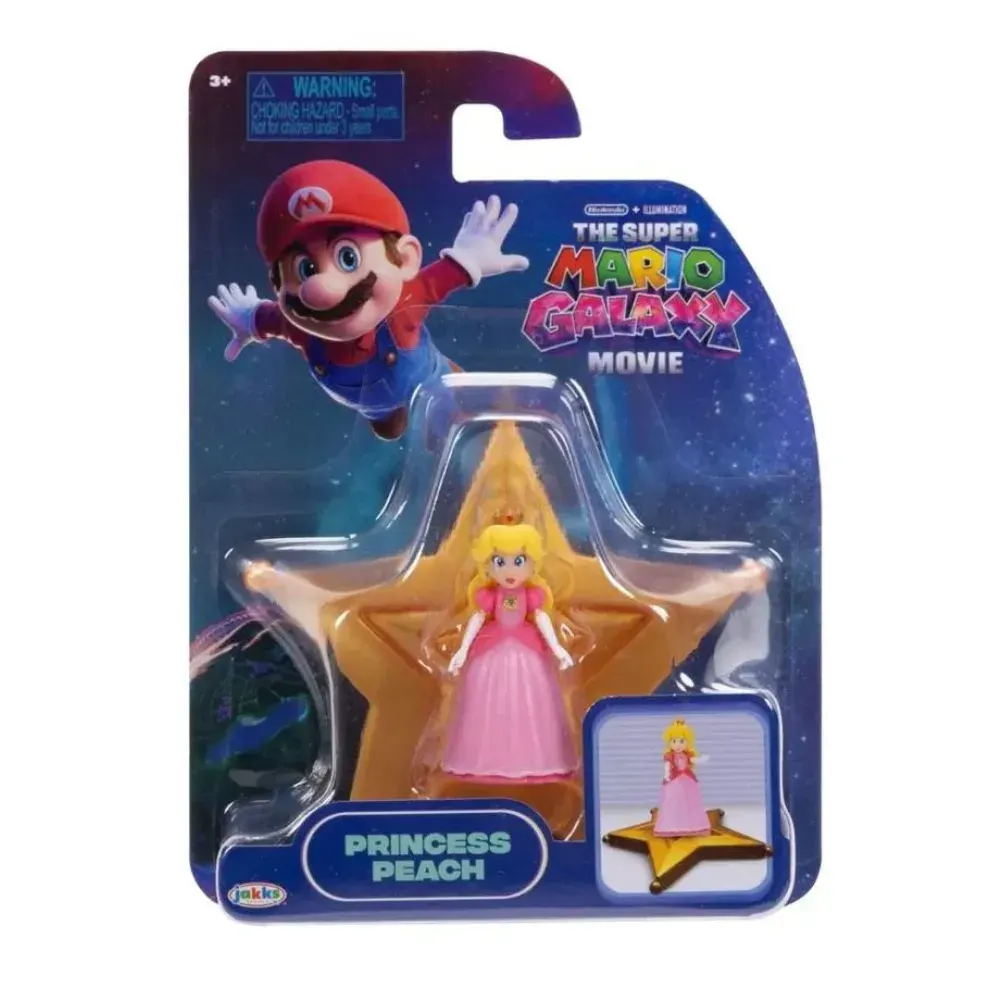 Super Mario Galaxy Minifigura Princess Peach 4cm Nintendo4