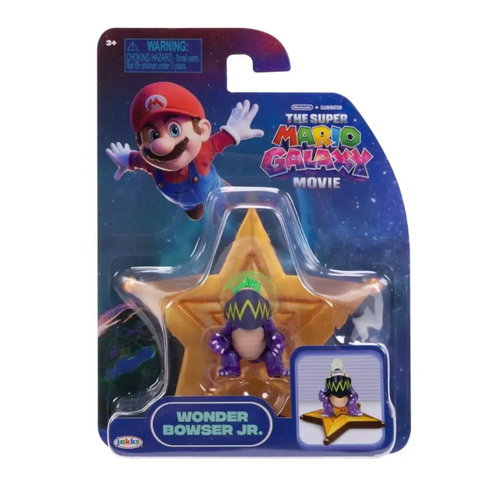 Super Mario Galaxy Minifigura Wonder Bowser Junior 4cm Nintendo3
