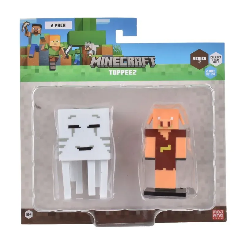 Minecraft Set 2 Figuras Toppeez 6 Cm - Ghast4