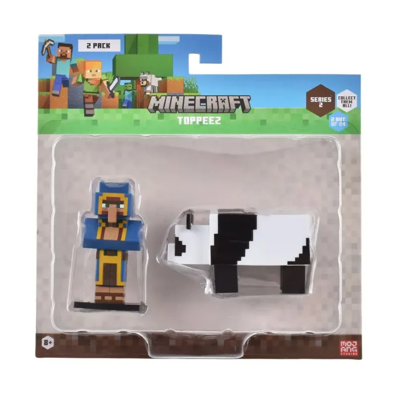 Minecraft Set 2 Figuras Toppeez 6 Cm - Comerciante4