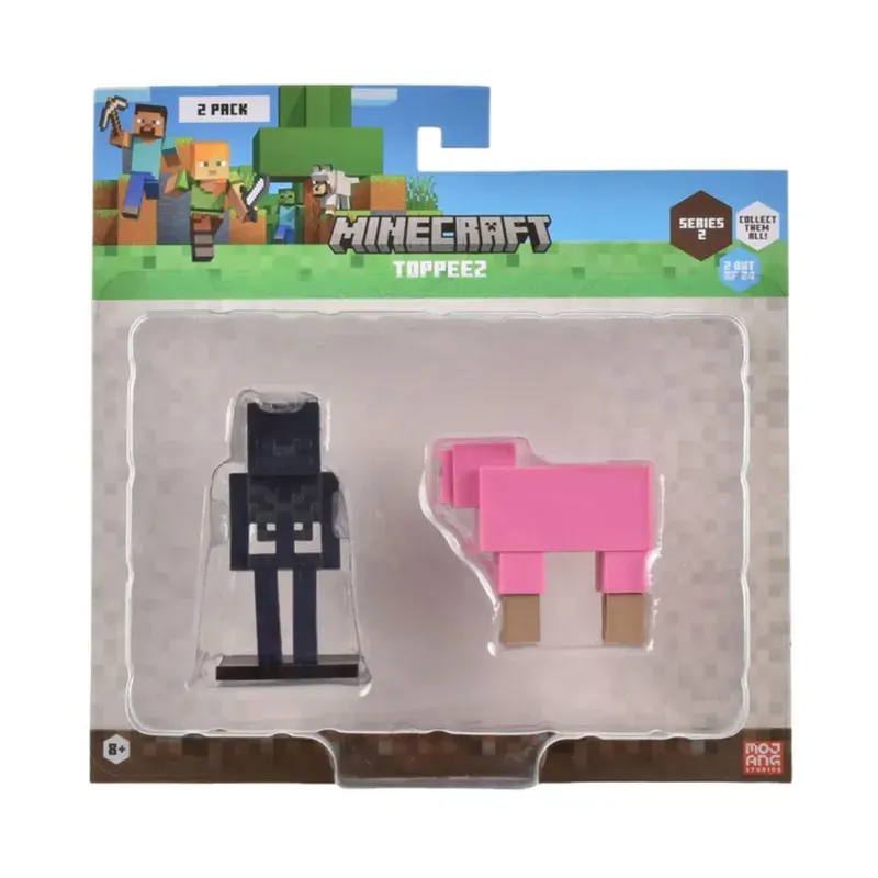Minecraft Set 2 Figuras Toppeez 6 Cm - Esqueleto de Wither4