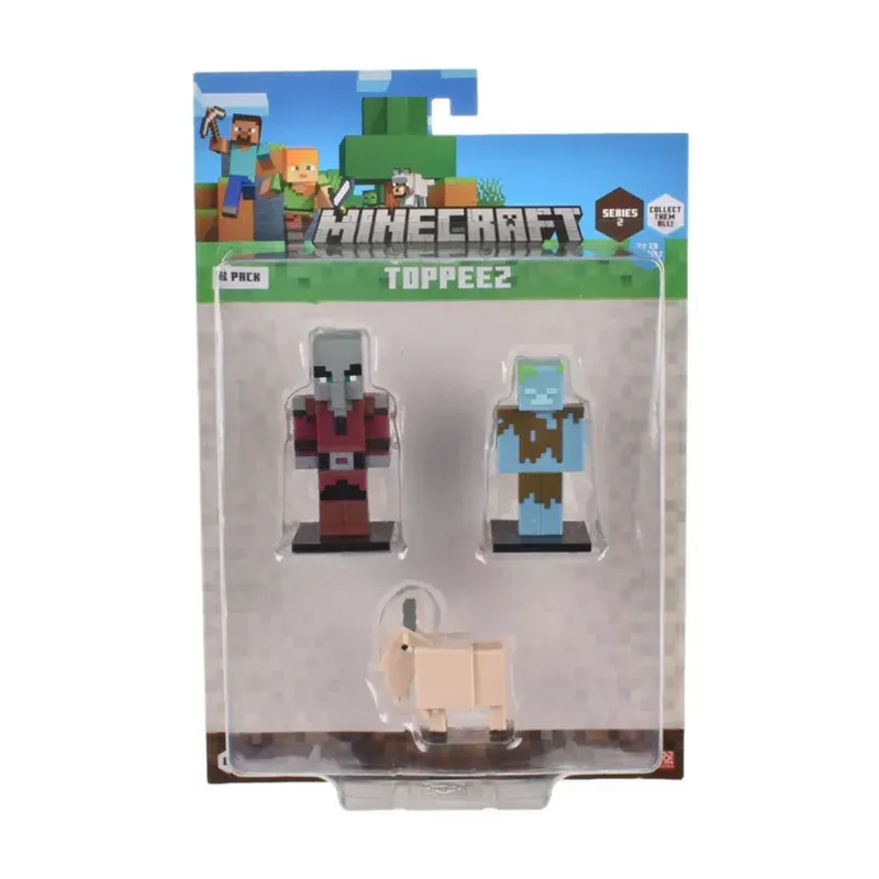 Minecraft Set 3 Figuras Toppeez 6 Cm - Saqueador4