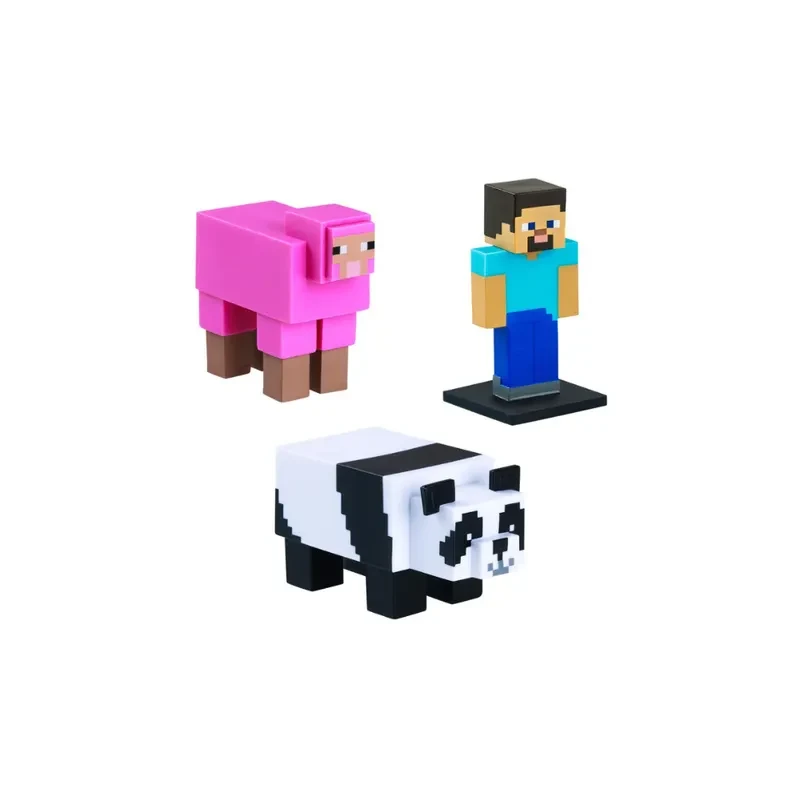 Minecraft Set 3 Figuras Toppeez 6 Cm - Steve 23