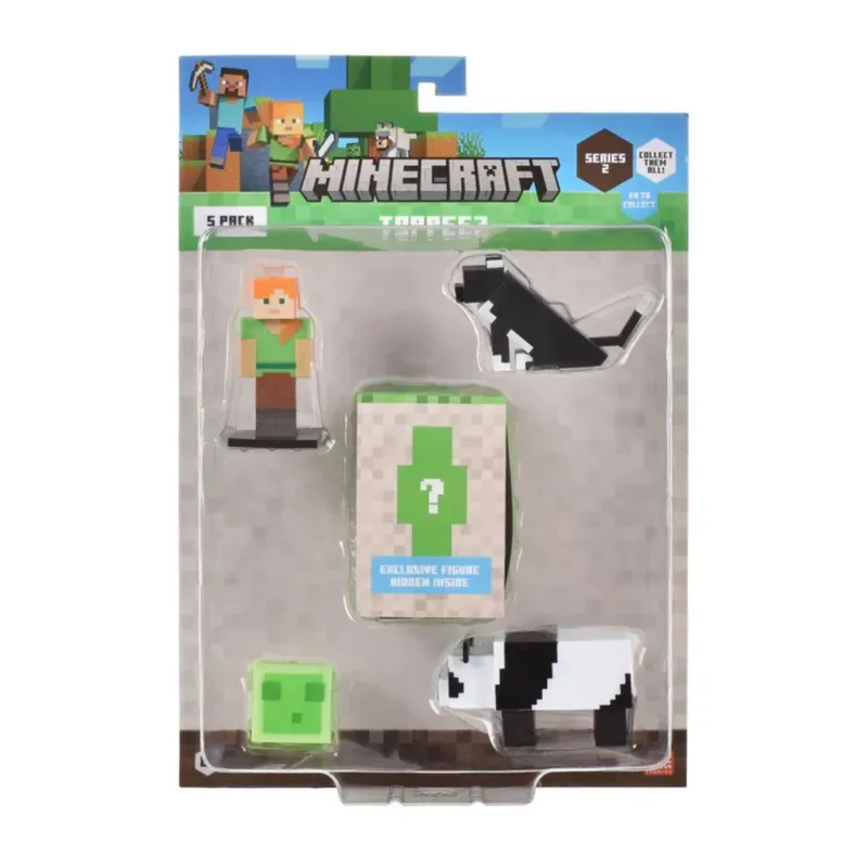 Minecraft Set 5 Figuras Toppeez 6 Cm - Alex Con Figura Sorpresa3