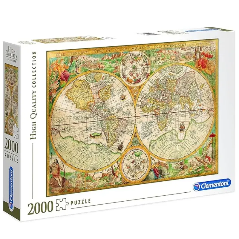 Clementoni Rompecabezas X 2000 Pzas - Mapa Mundi Antiguo5