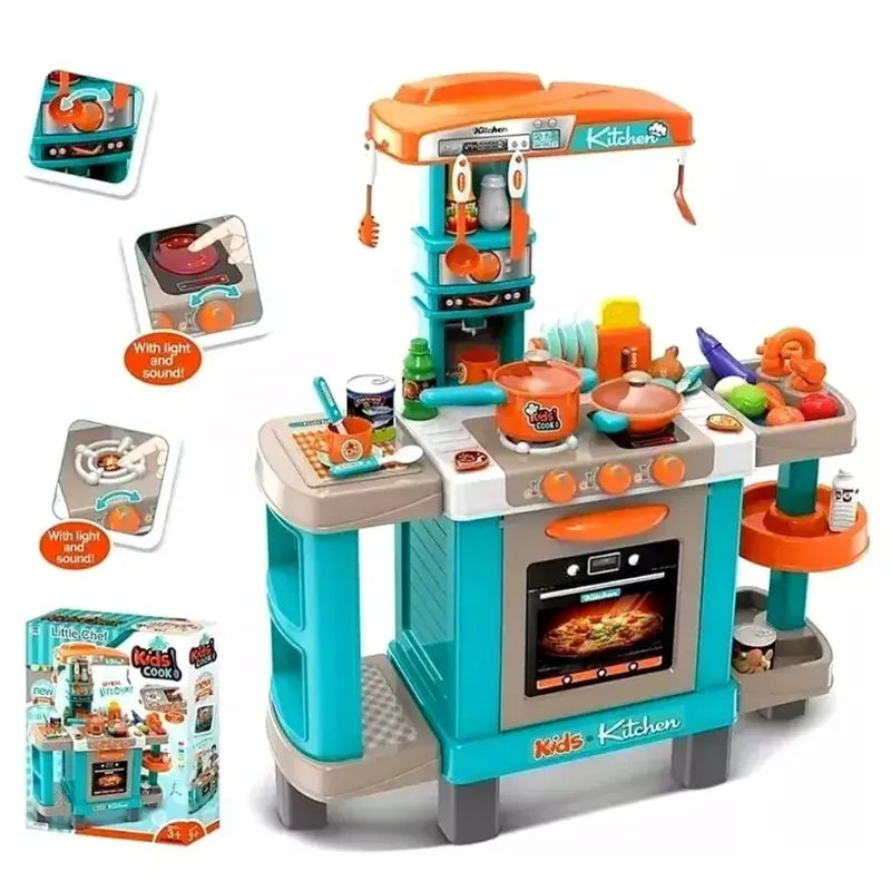Set De Cocina Little Chef Equipada Para Niños1
