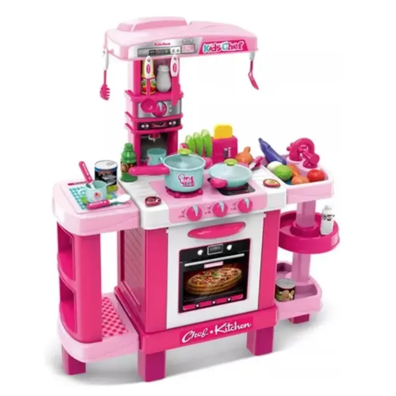 Set De Cocina Little Magic Chef Rosado1