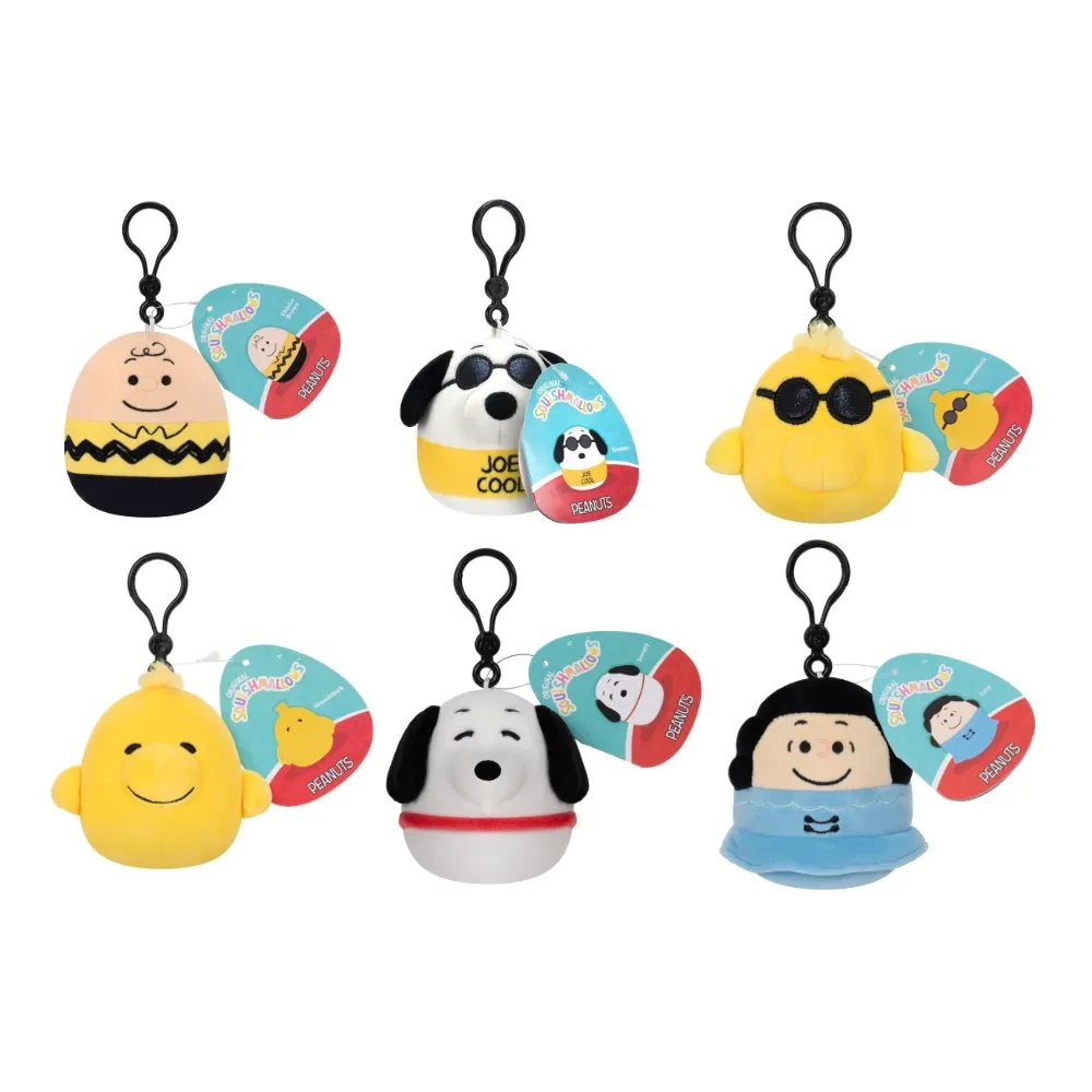 Squishmallows Peluche Llavero Peanuts 8Cm Surtido1