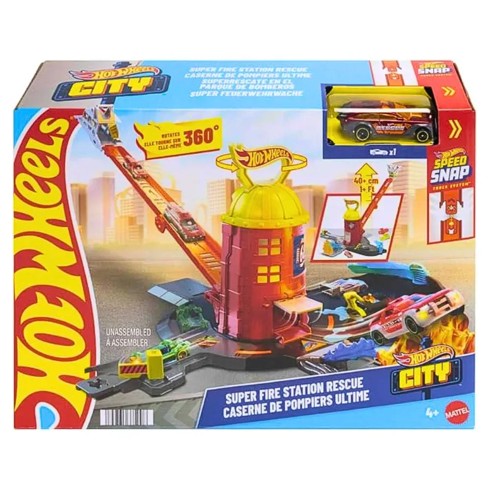 Hot Wheels Pista de estación de Bomberos1