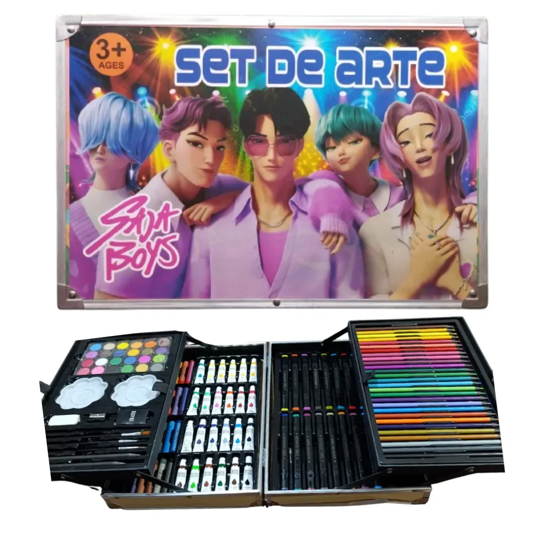 Set De Arte Dibujo Infantil K-pop Demon Hunter Saja Boys 21
