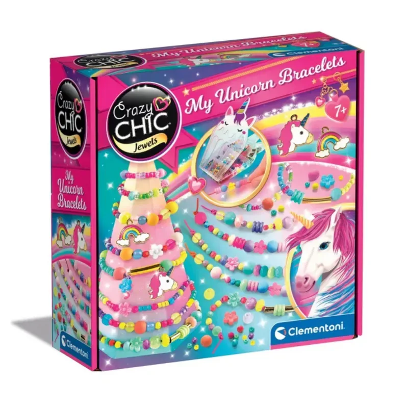 Clementoni Kit Creativo Para Hacer Pulseras Unicornio Y Arcoiris5