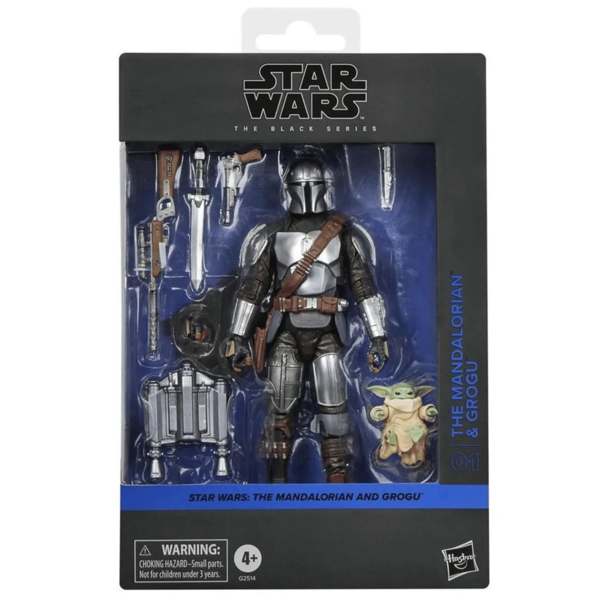 Star Wars la película The Black Series The Mandalorian & Grogu Figura1