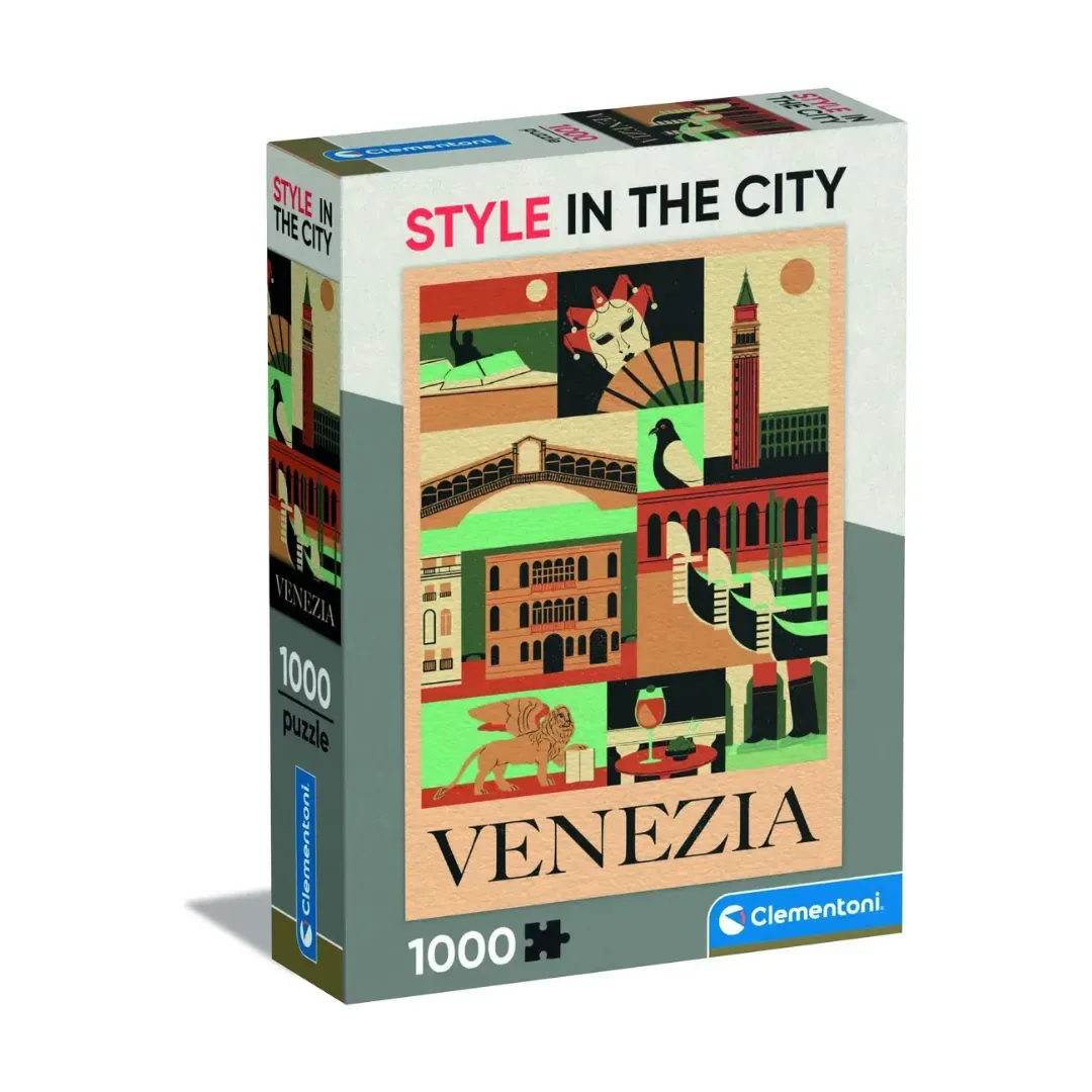 Clementoni Rompecabezas x1000 pzas Estilo en la ciudad de Venecia2