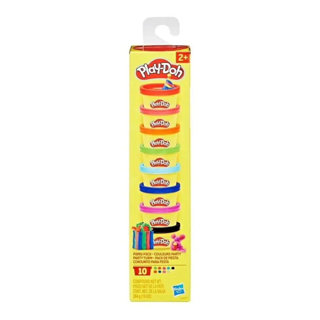 Play Doh Tubo de Fiesta 10 latas pequeñas4